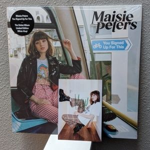 Maisie Peters Signed Art Card & White Vinyl